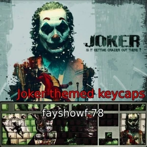 Batman Joker Keycap PBT Keycaps for Cherry Full Set Mechanical Keyboard 108 Keys - Picture 1 of 5