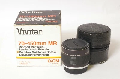 F90359~ Vivitar 75-150mm MR Matched Multiplier In Box – For Olympus OM   - Image 1 of 4