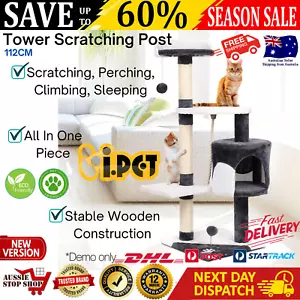 Cat Scratcher Pole Scratch Tree Scratching Post Gym House Furniture Multilevel - Picture 1 of 13