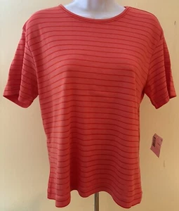 CAMISA DEPORTIVA MANGA CORTA LIZ CLAIBORNE LIZ TALLA GRANDE NUEVA CON ETIQUETAS COLOR CORAL? - Imagen 1 de 7