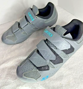 GIRO Techne W Cycling Shoes ~ Titanium / Glacier ~ Women Sz 6.5 Gray - Picture 1 of 8