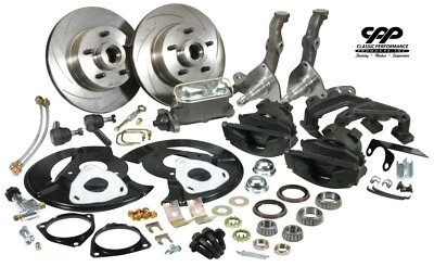 Kit completo de freio a disco dianteiro Ford Mustang 1968-73 cilindro mestre manual - Imagem 1 de 4