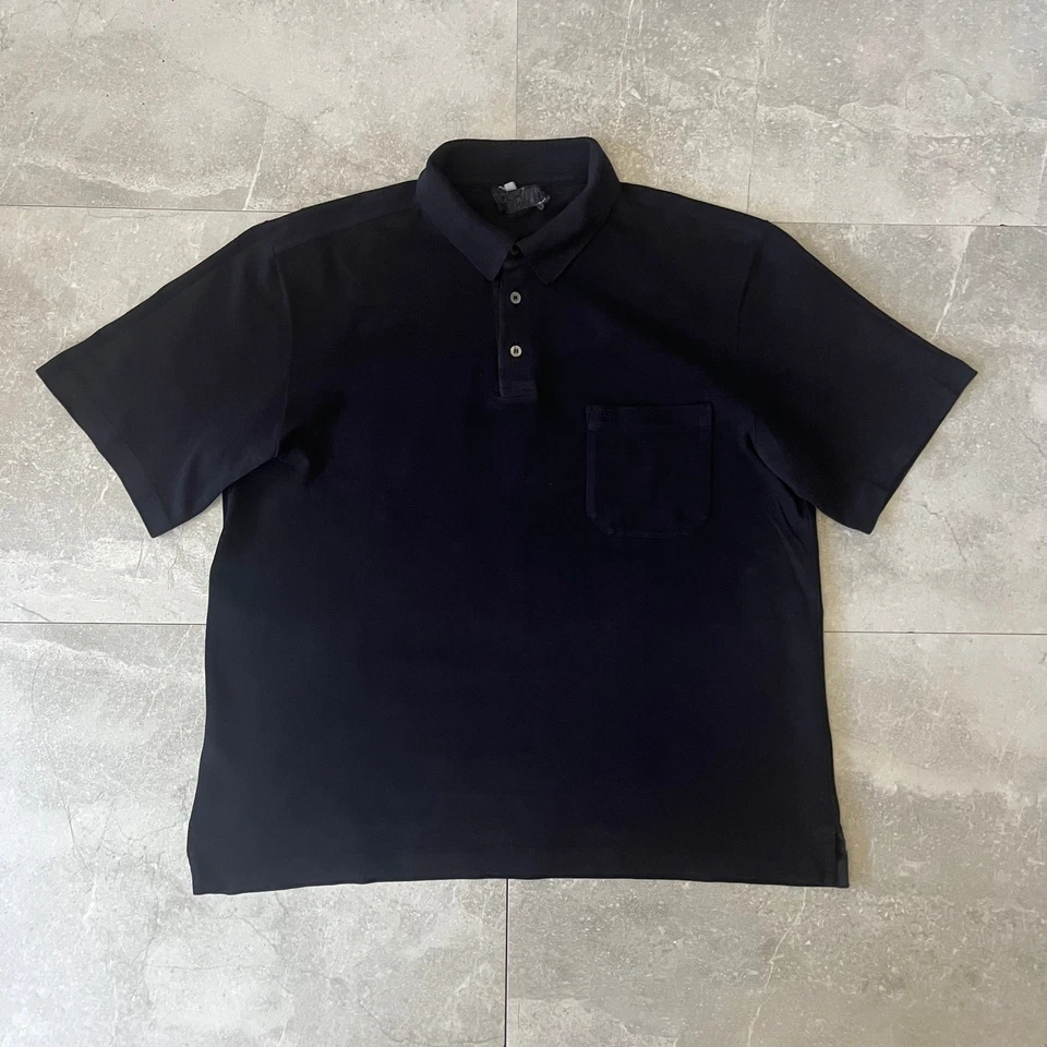 Polo negro vintage Hermès para hombre - talla XL - hecho en Francia Foto 1 de 4