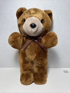 Vintage Teddy Bear Plush Stuffed FABLE TOY CO. GREEN BLUE 1994 RARE 10" - Picture 1 of 6