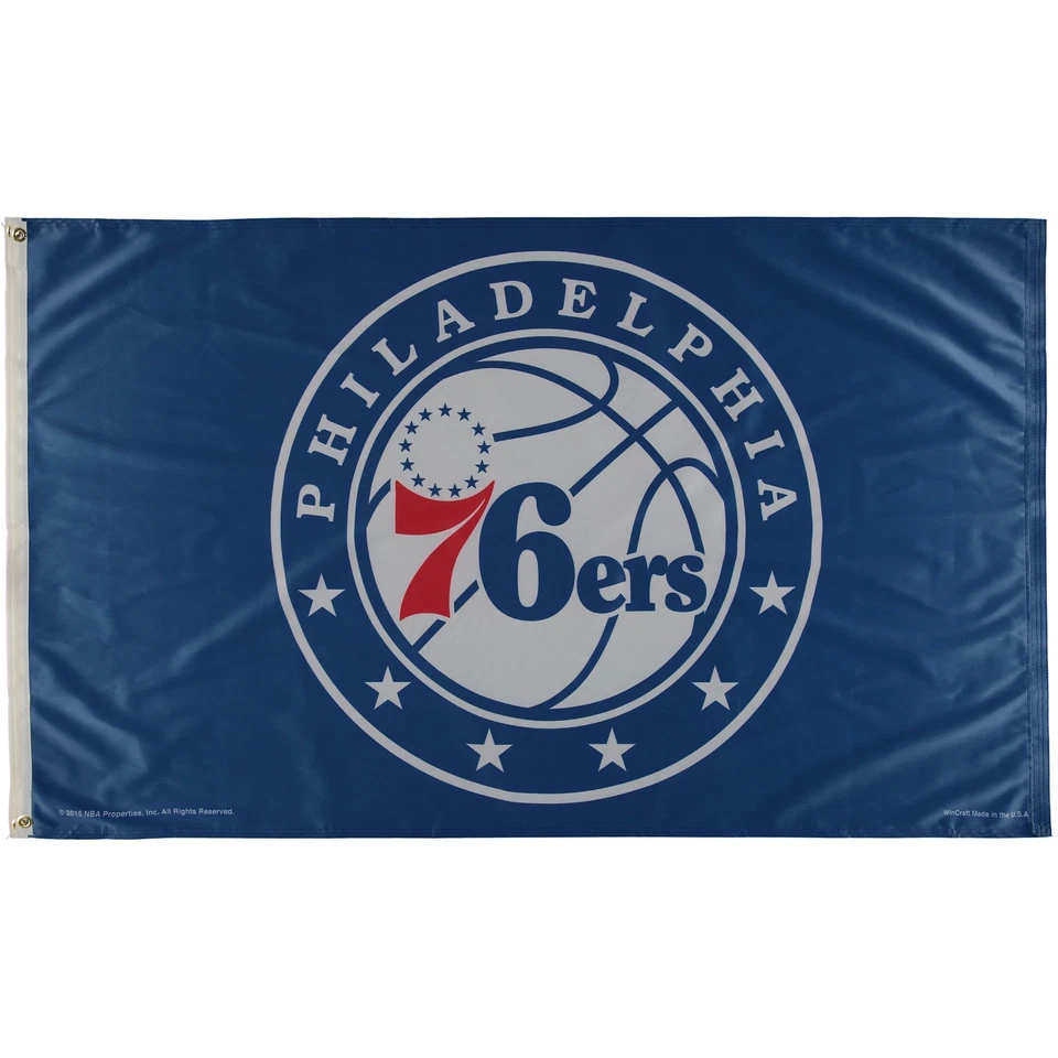 WinCraft Philadelphia 76ers Deluxe 3' x 5' Flag - Image 1 of 1