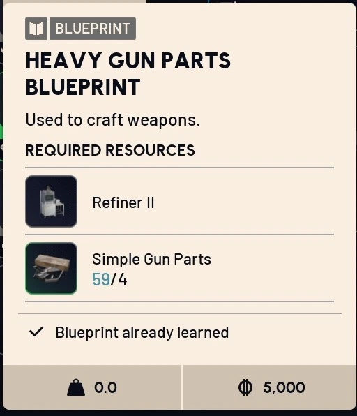 ✅ ARC RAIDERS ✅ HEAVY GUN PARTS BLUEPRINT - USA SELLER - Image 1 of 1
