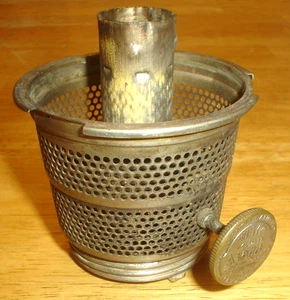 Parte cestello bruciatore nichel Aladdin Nu-Type modello B vintage per lampada ad olio - Foto 1 di 7