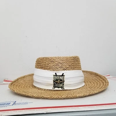 Винтажная соломенная шляпа для пересечения кирпичной кладки большая XL Fedora Indianapolis Motor Speedway - Изображение 1 из 4