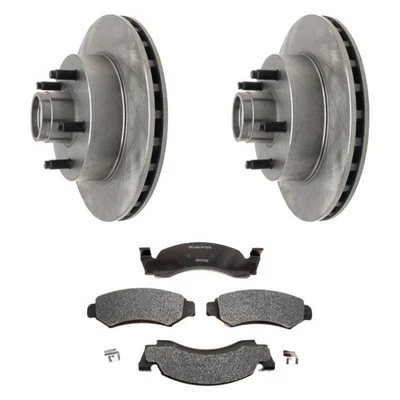 For Ford Bronco II 90 R-Line Plain Front Brake Kit w Semi-Metallic Pads - Image 1 of 4