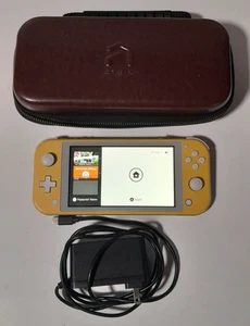 Nintendo Switch Lite With Charger & Carrying Case-Tested Works - Picture 1 of 11