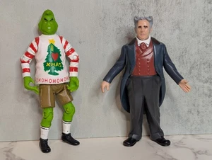 The Grinch Who Stole Christmas Grinch & Mayor May 2000 Playmates Action Figures - Picture 1 of 2