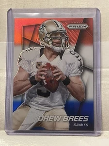 2014 Panini Prizm Drew Brees #191 Red White & Blue Prizm - Picture 1 of 2