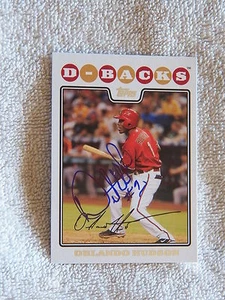 Arizona Diamondbacks Orlando Hudson Signed 2008 Topps Auto Card - Foto 1 di 1