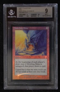 MTG 7th Edition Square Cut Howling Mine BGS 9 FOIL Square Cut Magic Beckett Grad - Picture 1 of 1