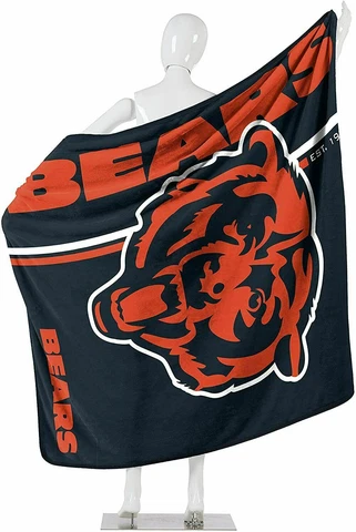 Chicago Bears - 50x60 PLUSH Blanket Restructure Cover