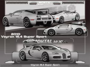 Coche modelo diecast super deportivo Mortal 1:64 Veyron 16.4 - Imagen 1 de 12