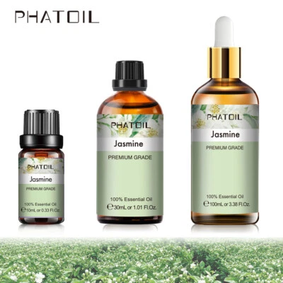 PHATOIL 10/30/100ml Natur Jasmin Ätherisches Öl Aromatherapie Duftöl Diffusoröl,Massage
