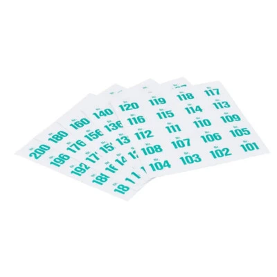 Gewinn Aufklebe Nummern Tombola selbstklebend Etiketten Lose 101-200 Block neu - Bild 1 von 3