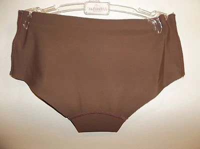Новый с Ярлыками AFFINITAS INTATES нейлона шоколад середины подъема трусики МАЙКИ L - Изображение 1 из 3