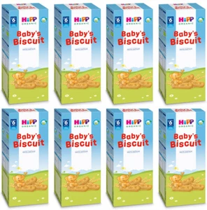 8 x HIPP Organic Baby Biscuits Snacks Cookies From 6+ Months 150g 5.3oz - Picture 1 of 3
