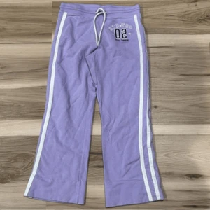 Limited Too Y2K Track Sweatpants Purple White Girls 10 - Picture 1 of 4