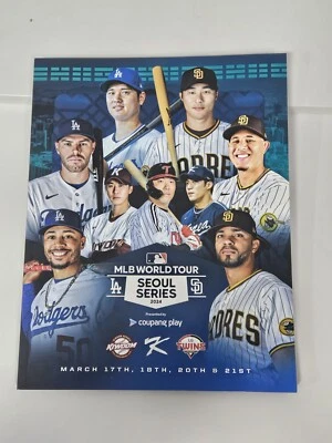 2024 MLB WORLD TOUR Seoul Series LA Dodgers Vs SanDiego Padres Program Book - Image 1 of 3
