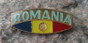 Antique Flag of Romania Anti Nicolae Ceausescu Demonstrations Freedom Pin Badge - Picture 1 of 2