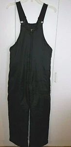 CHOKO LITE LADIES BLACK BIB-SNOWPANTS-XST PET.-BARELY WORN-NYLON W/POLY FILL - Picture 1 of 7