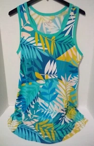 Cuddl Duds Large Tank Sleepshirt Tropical Print With Stretch Style #A483351 - Picture 1 of 4