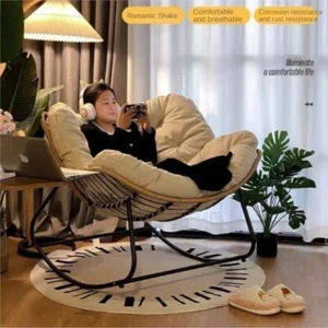 Large Rocking Chair Adults & Kids Sleeping Bed Sofa For Home Living Room Balcony - Picture 1 of 18