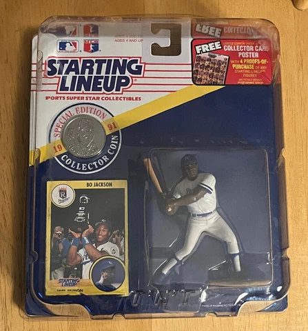 Starting Lineup Bo Jackson 1991 Special Edition  w/Collector Coin & TNT Case Cover