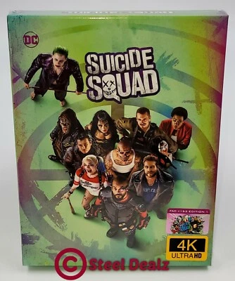 SUICIDE SQUAD [4K UHD + 3D + 2D] Blu-ray STEELBOOK [FILMARENA] XL FULLSLIP Foto 1 de 4