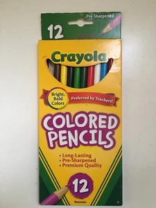 Crayola Colored Pencils Long Lasting Pre-Sharpened, 12 Count - Picture 1 of 2