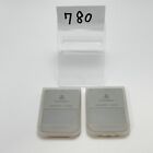 SONY PlayStation 1 PS1 15 Block Memory Card SCPH-1020 set of 2 tested