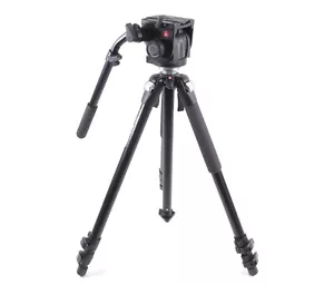 Manfrotto 503 Fluid Head 3221WN Aluminum Tripod - Picture 1 of 10