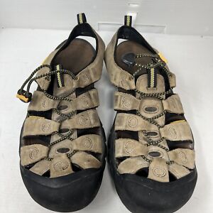 Keen Newport Leather Water Sport Sandals Men Size 12 Brown Leather