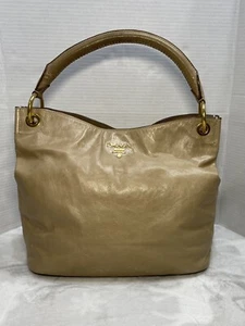 PRADA Top Handle Tote Bag Nube Vitello Shine Leather B4829M Authentication Cards - Bild 1 von 24