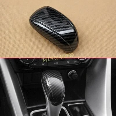 Cubierta de perilla de cambio de marchas de fibra de carbono cruzada para Mitsubishi Eclipse 2018-2024 Foto 1 de 4