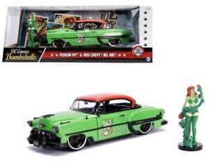 Jada Toys DC Comics Bombshells Poison Ivy & 1953 Chevy Bel Air Die-cast Car,...