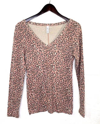 Camiseta para mujer VS Shop manga larga estampado animal top, talla grande Foto 1 de 4