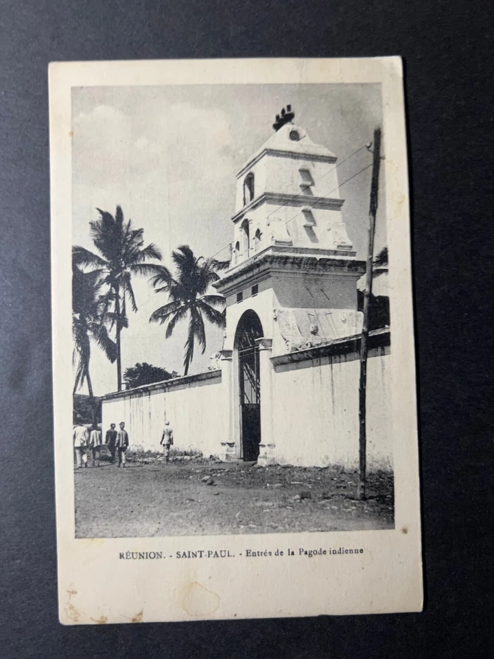 1926 French Reunion RPPC Postcard Cover Saint Denis to Jokai Finland - Image 1 of 2