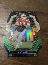 Panini Select 2022 Mac Jones Premier Black & Green Prizm Die-Cut Card Patriots