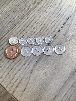 15mm & 20mm Buttons Clear Transparent Duvet Cover Buttons in Packs of 10 or 20 - Image 1 of 2