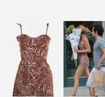 BNWT KATE MOSS TOPSHOP BROWN/WHITE PLAYSUIT US10 AU14 - image 1 of 4