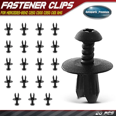 20 Piezas 6.3mm Nylon Capucha Pantalla Cubierta Clips Retenedor Tipo Tornillo para Mercedes-Benz Foto 1 de 4