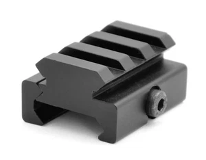 FLAT TOP HALF 1/2 INCH MINI RISER BLOCK MOUNT 3 SLOT PICATINNY RAIL - Picture 1 of 4