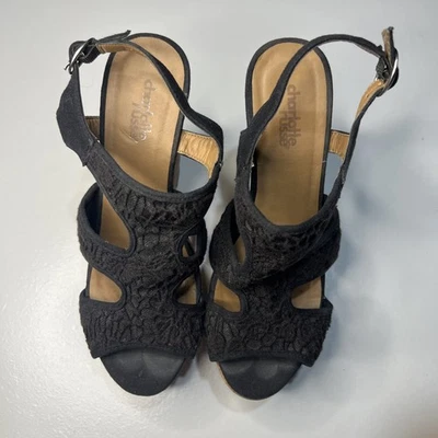 Charlotte Russe Womens Sandals open toe wedge size 6.5 - Image 1 of 4