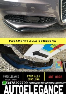 💖 SPLITTER ALFA ROMEO ADATTO PER GIULIA STANDARD IN NERO LUCIDO ABS 💖 - Imagen 1 de 7