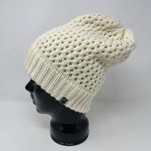 THE NORTH FACE Gorro holgado Grueso Tejido Sombrero Talla Única Marfil - Imagen 1 de 6
