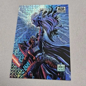 2021 Topps Chrome Star Wars Galaxy Forsake the Dark Side Mojo Refractor /50 - Picture 1 of 8
